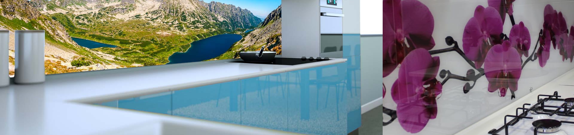 Глянцевые панели с художественной фотопечатью Глянцевые панели: фото